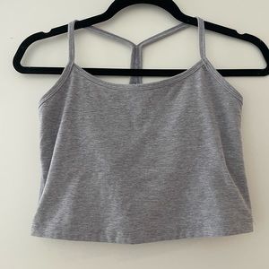 Beyond Yoga Spacedye slim racerback cropped tank, lavender, medium